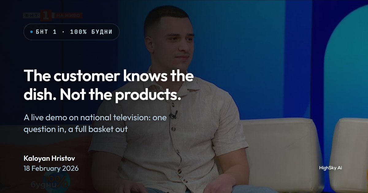The Moussaka Demo: What an AI Shopping Agent Looks Like on Live National Television